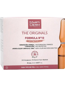 MartiDerm The Originals Formula No10 Αντιγηραντικό Ενυδατικό Serum Προσώπου για Σύσφιξη με Βιταμίνη C SPF30 30x2ml