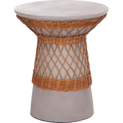 HomeMarkt Delia Βοηθητικό Τραπεζάκι Σαλονιού Κεραμικό Φ40xΥ45cm HM18167.03