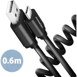 Axagon USB-A to USB-C 0.6m Black BUCM-AM10TB