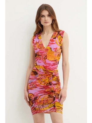Pinko Mini Καλοκαιρινό Φόρεμα για Γάμο / Βάπτιση Ροζ 103224A1OB-NH6