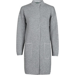 Benetton Γυναικείο Ημίπαλτο Μάλλινο Γκρι 1132E9071-507