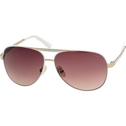 LAK 8001 Ανδρικά Γυαλιά Ηλίου Aviator Μεταλλικά Χρυσά με Καφέ Φακό