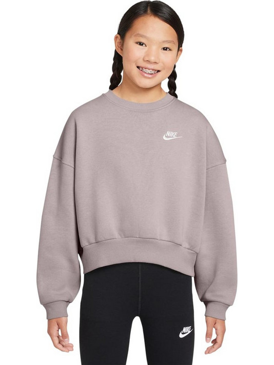 Nike Παιδικό Φούτερ Ροζ Γκρι FZ9244-019