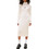 Tommy Jeans Midi Καθημερινό Φόρεμα Πλεκτό Εκρού DW0DW22167-YBH