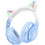 Lamtech BT5.3 Kids Crystal Ενσύρματα & Ασύρματα Bluetooth Παιδικά Ακουστικά Over Ear Γαλάζια