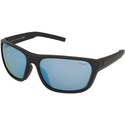 Bolle BS022010-S Ανδρικά Γυαλιά Ηλίου Ορθογώνια Κοκάλινα Μαύρα με Μπλε Φακό