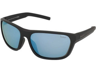 Bolle BS022010-S Ανδρικά Γυαλιά Ηλίου Ορθογώνια Κοκάλινα Μαύρα με Μπλε Φακό