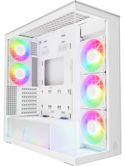 Arctic Xtender White Midi Tower Κουτί Υπολογιστή RGB με Πλαϊνό Παράθυρο