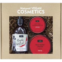 LaQ Praline Shower Gel 300ml + Body Cream 200ml + Foam Cleanser 40gr