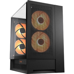 Cougar OmnyX Black Gaming Midi Tower Κουτί Υπολογιστή RGB με Πλαϊνό Παράθυρο