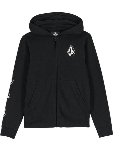 Volcom Παιδική Ζακέτα Φούτερ με Κουκούλα και Φερμουάρ Μαύρη C4832500-BLK