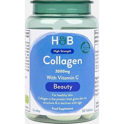 Holland & Barrett Collagen 3000mg Vitamin C Beauty 30 Ταμπλέτες
