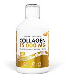 Swedish Nutra Marine Collagen 15000mg Apple με Υαλουρονικό Οξύ & Βιταμίνη C 500ml