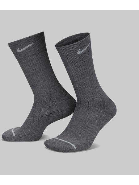 Nike Everyday Wool Ανδρικές Κάλτσες Ψηλές Ανθρακί 2Pack DQ6394-902