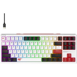 Havit KB902L Μηχανικό Gaming Πληκτρολόγιο TenKeyLess RGB White