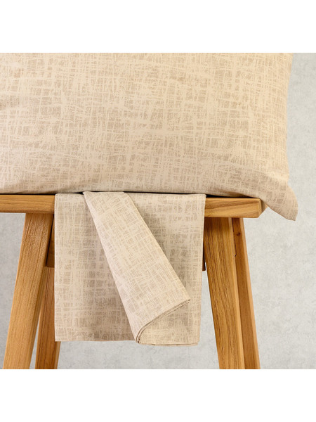 Melinen Σετ Σεντόνια King Size Βαμβακερά με Λάστιχο 180x200+32 Ultra Line Mini Milan Grey