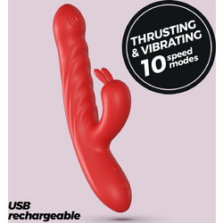 Crushious Lapin Rabbit Vibrator Δονητής Rabbit 21.5cm Κόκκινος