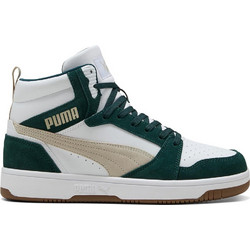 Puma Rebound V6 SD Ανδρικά Sneakers Μποτάκια Λευκά Κυπαρισσί 400713-05
