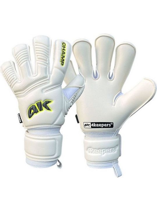 4Keepers Champ Carbo VII Παιδικά Γάντια Τερματοφύλακα Λευκά S994141