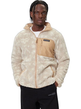 Columbia Ανδρική Ζακέτα Fleece με Φερμουάρ Μπεζ 2135651-262