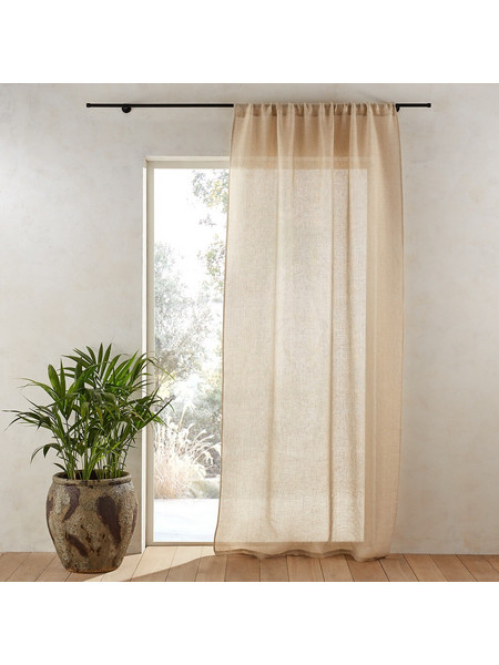 La Redoute Κουρτίνα Παραθύρου με Τρέσα 140x220 Fishoyi 3614853937894 Natural Gold