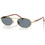 Persol PO1023S 113256 Ανδρικά Γυαλιά Ηλίου Στρογγυλά Μεταλλικά Καφέ Χρυσό με Μπλε Φακό