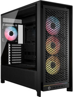 Corsair Frame 5000D RS Black Midi Tower Κουτί Υπολογιστή ARGB με Πλαϊνό Παράθυρο