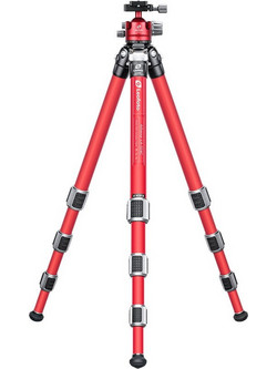 Leofoto Carbon LA-324C Athena Red With Head