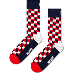 Happy Socks Filled Optic Ανδρικές Κάλτσες Ψηλές Πολύχρωμες FIO01-6550-1000