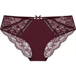 Dorina Lyra Γυναικείο Slip με Δαντέλα Μπορντό FXHI0044LA182-RD0030