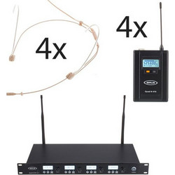 Sirus Quad R/4B 4 Headmike Ο 470 Σετ 4 Ασύρματα Χειλόφωνα Πέτου