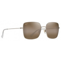 Maui Jim MJ0590S-002 Ανδρικά Γυαλιά Ηλίου Τετράγωνα Μεταλλικά Ασημί με Καφέ Φακό
