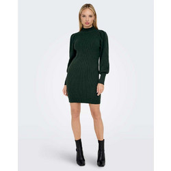 Only Katia Mini Καθημερινό Φόρεμα Πλεκτό Κυπαρισσί 15232502