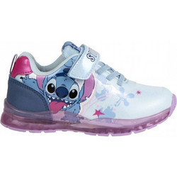 Cerda Lilo & Stitch Παιδικά Sneakers με Φωτάκια Γαλάζια Μωβ 2300006914