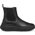 Geox Γυναικεία Μποτάκια Chelsea Πλατφόρμα Suede Μαύρα D56NHB00085C9999