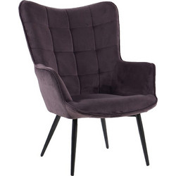 Avant Garde Μπερζέρα Μωβ Margo 1256-5040