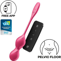 Satisfyer Love Birds 2 G-Spot Stimulation Δονητής για Ζευγάρια με Τηλεχειριστήριο 21.5cm Ροζ