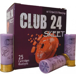 Kirgias Club Skeet Φυσίγγια Συγκέντρωσης 12Cal 70mm 24gr 25τμχ