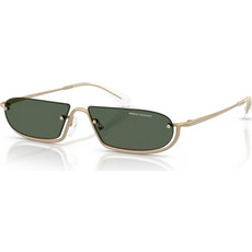 Armani Exchange AX2058S 612171 Ανδρικά Γυαλιά Ηλίου Ορθογώνια Μεταλλικά Χρυσά με Μαύρο Φακό