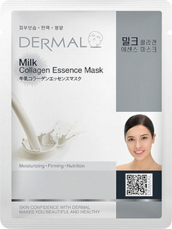 Dermal Milk Collagen Sheet Μάσκα Προσώπου για Αντιγήρανση με Κολλαγόνο 23gr