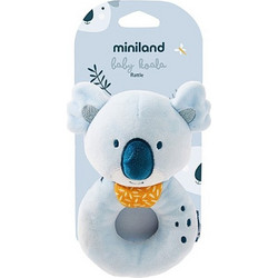 Miniland Baby Koala Υφασμάτινη Κουδουνίστρα Κρίκος