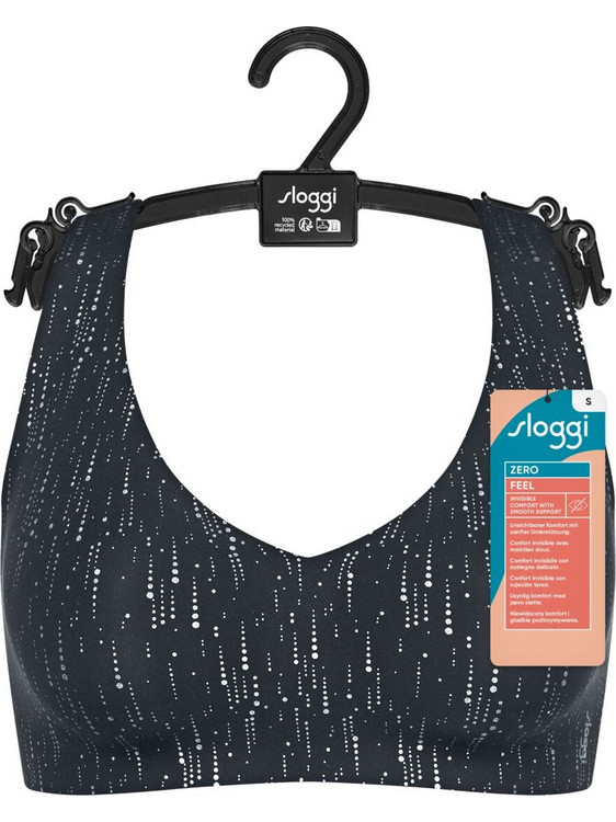 Sloggi Zero Feel 2.0 Festive Μπουστάκι με Αφαιρούμενη Ενίσχυση χωρίς Μπανέλα Ανθρακί 10224689-M014