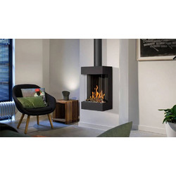 Barbas Bellfires Box Gas Panorama 45/59 Ενεργειακό Τζάκι Αερόθερμο Αερίου Ίσιο 6.3kW