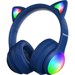 Kiddoboo Delulu DiscoBeats Ασύρματα Bluetooth Παιδικά Ακουστικά Over Ear Μπλε