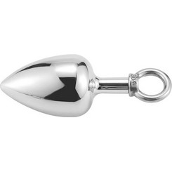 Kinksters Pull Ring Medium Πρωκτική Σφήνα 11cm Ασημί