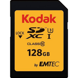 Kodak SDXC 128GB Class 10 U3 V30 UHS-I