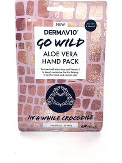 Derma V10 Go Wild Aloe Vera Ενυδατική Μάσκα Χεριών
