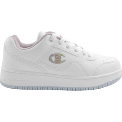 Champion Rebound Low Παιδικά Sneakers Λευκά Ροζ Λιλά S32492-WW010