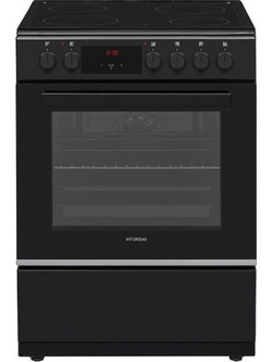 Hyundai HCVC25V-7261V/BL Κουζίνα Ηλεκτρική 65lt με Κεραμικές Εστίες 60cm