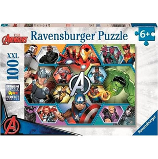 Παιδικό Puzzle Ravensburger XXL Marvel Avengers 100 Κομμάτια
